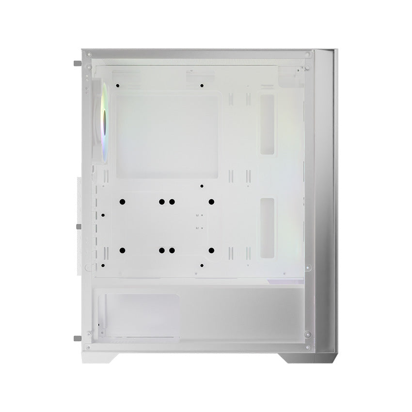 LC-Power LC-717W-ON | Midi-Tower Gaming-Gehäuse | 3x ARGB-Lüfter | Hartglas-Seitenteil | USB-C | ATX/mATX/Mini-ITX | Weiß