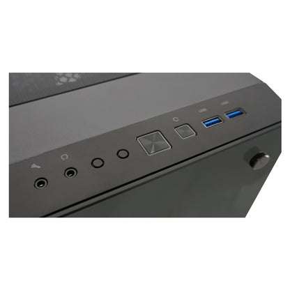 LC-Power LC-709B-ON | Midi-Tower Gaming-Gehäuse | 4x ARGB-Lüfter | Hartglas-Front & Seitenteil | ATX/mATX/Mini-ITX | Schwarz