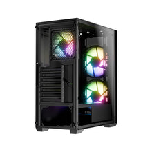 LC-Power LC-717B-ON | Midi-Tower Gaming Case | 3x ARGB Fans | Tempered Glass Side Panel | USB-C | ATX/mATX/Mini-ITX | Black