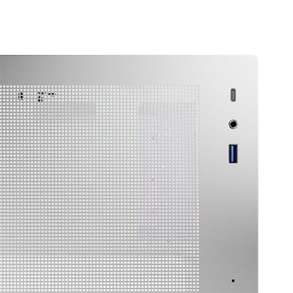 LC-Power LC-717W-ON | Midi-Tower Gaming-Gehäuse | 3x ARGB-Lüfter | Hartglas-Seitenteil | USB-C | ATX/mATX/Mini-ITX | Weiß