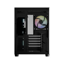 LC-Power LC-8001B-ON | Midi-Tower Gaming-Gehäuse | Dual-Chamber | 4x ARGB-Lüfter | USB-C | BTF-fähig | Schwarz