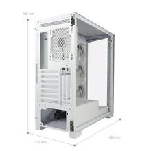 LC-Power LC-806W-ON | Midi-Tower Gaming Case | 4x ARGB Fans | ATX/mATX/Mini-ITX | USB-C | White