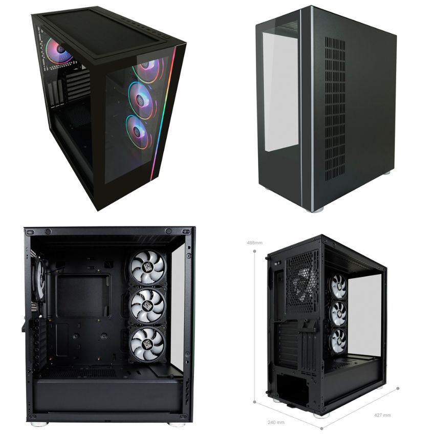 ezyPC Gaming PC Ryzen 5 7500F mit Palit RTX5060 Infinity 3 OC 8GB