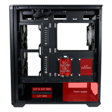 LC-Power LC-811B-ON | Midi-Tower Gaming Case | 4x ARGB Fans | E-ATX/ATX/mATX/Mini-ITX | 9 Fan Slots | USB-C | Black