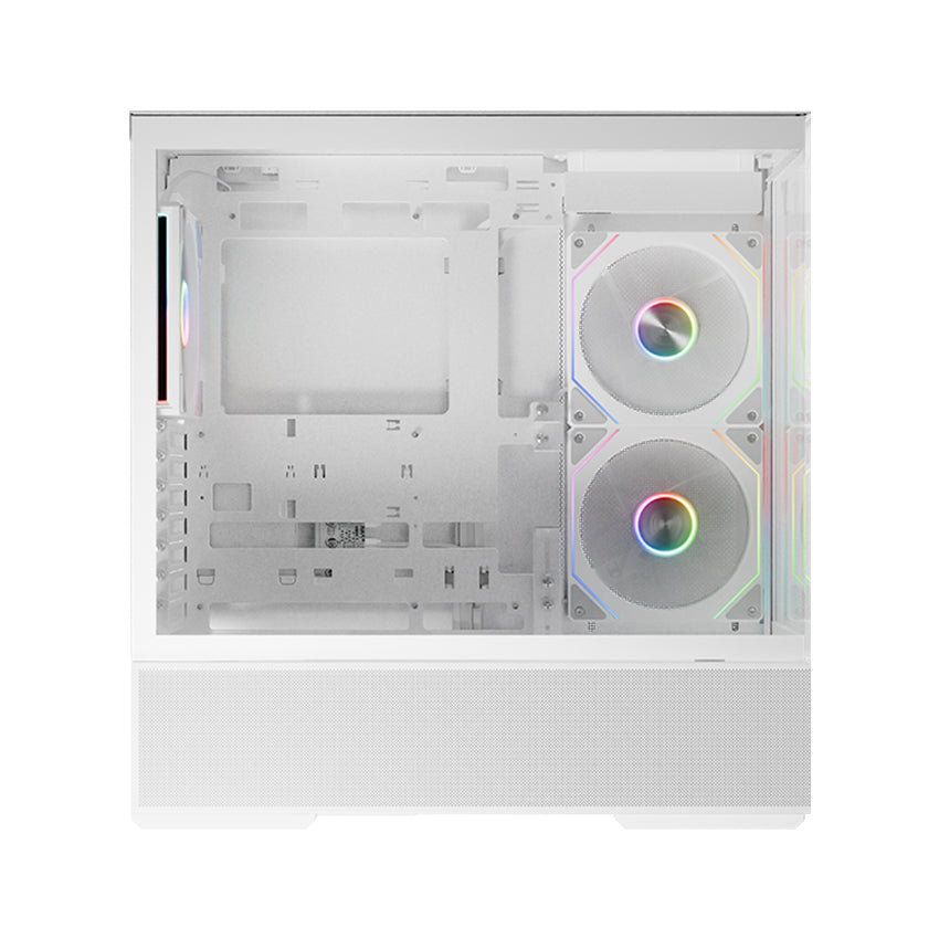 LC-Power LC-812W-ON | Midi-ATX Tower Gaming Case | BTF Compatible | 190mm CPU Cooler Height | 3 Fans | USB-C | White