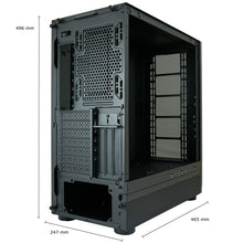 LC-Power LC-900B-ON | Midi-Tower Gaming Case | Without Fans | E-ATX/ATX/mATX/Mini-ITX | 12 Fan Slots | Mesh Front | Black