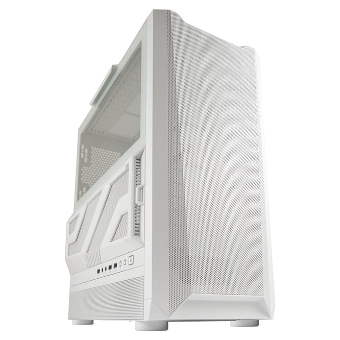 LC-Power LC-900W-ON | Midi-Tower Gaming Case | Fans not included | E-ATX/ATX/mATX/Mini-ITX | 12 Fan Slots | Mesh Front | White