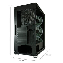 LC-Power LC-803B-ON | Midi-Tower Gaming PC Case | 4x 140mm ARGB Fans | ATX/mATX/Mini-ITX | Black