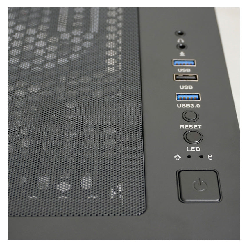 LC-Power LC-803B-ON | Midi-Tower Gaming PC Case | 4x 140mm ARGB Fans | ATX/mATX/Mini-ITX | Black