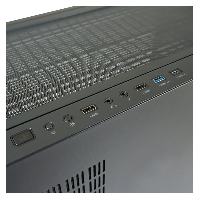 LC-Power LC-808B-ON | Midi-Tower Gaming-Gehäuse | 4x ARGB-Lüfter | E-ATX/ATX/mATX/Mini-ITX | 6 Laufwerksplätze | Schwarz