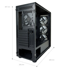 LC-Power LC-810B-ON | Midi-Tower Gaming-Gehäuse | 4x ARGB-Lüfter | E-ATX/ATX/mATX/Mini-ITX | USB-C 3.2 Gen. 2×2 | Mesh-Front | Schwarz