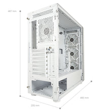 LC-Power LC-810W-ON | Midi-Tower Gaming-Gehäuse | 4x ARGB-Lüfter | E-ATX/ATX/mATX/Mini-ITX | USB-C 3.2 Gen. 2×2 | Mesh-Front | Weiß