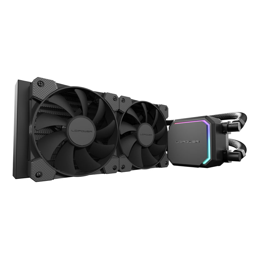 LC-Power LC-CC-240-B JetFlow | 240mm AiO CPU-Wasserkühlung | 2x 120mm | FDB-Lager | Keramikpumpe | 250W TDP