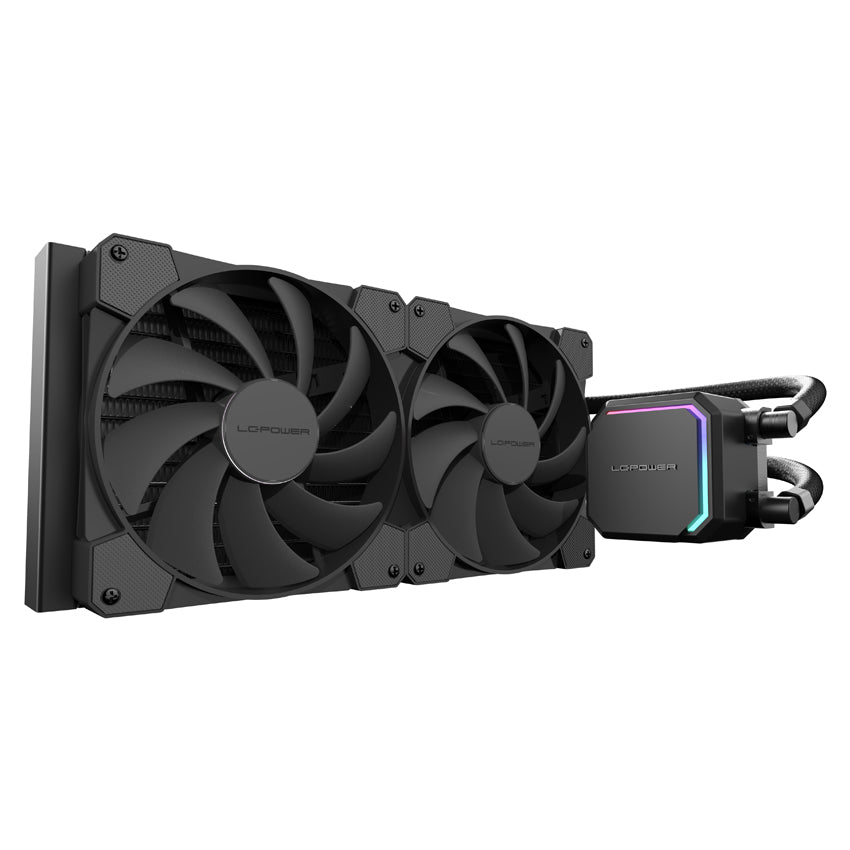 LC-Power LC-CC-280-B JetFlow | 280mm AiO CPU-Wasserkühlung | 2x 140mm | FDB-Lager | Keramikpumpe | 280W TDP