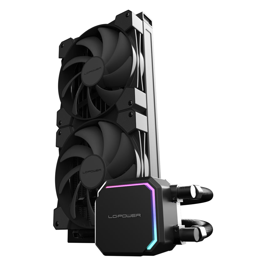 LC-Power LC-CC-280-B JetFlow | 280mm AiO CPU-Wasserkühlung | 2x 140mm | FDB-Lager | Keramikpumpe | 280W TDP