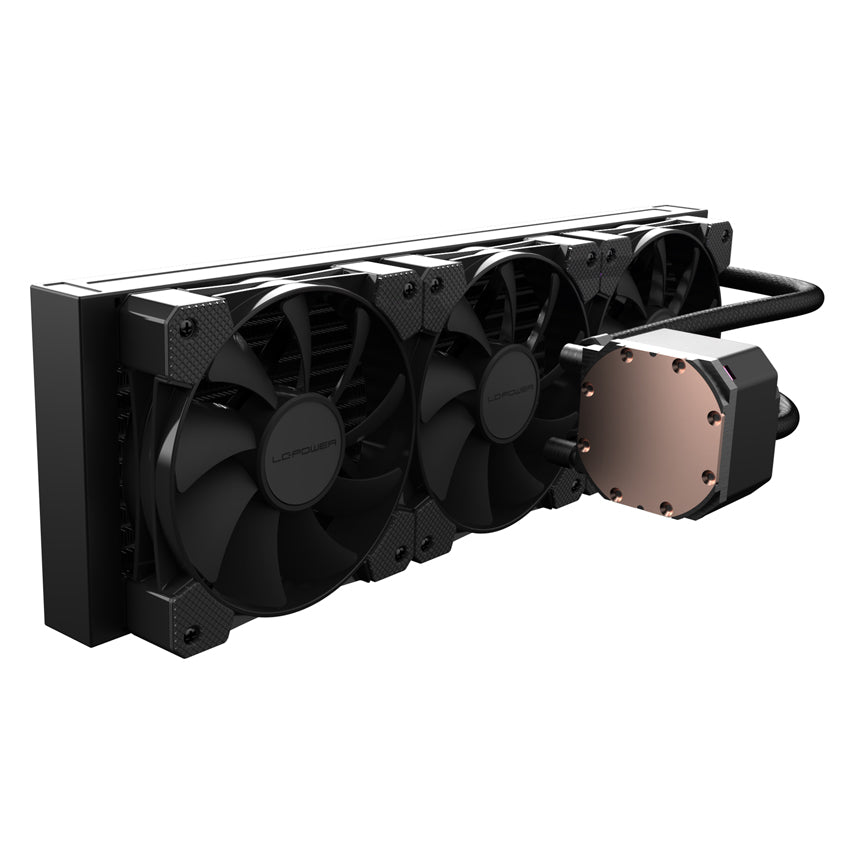 LC-Power LC-CC-360-B JetFlow | 360mm AiO CPU Liquid Cooler | 3x 120mm | FDB Bearings | Ceramic Pump | 300W TDP