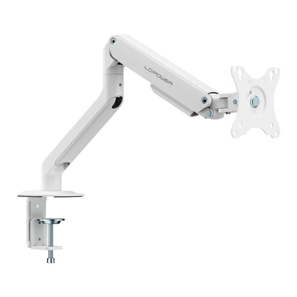 LC-Power LC-EQ-A32W FLEXX | Monitorarm | Für Monitore bis 32″ | 360°-Rotation | Pivot-Funktion | Weiß