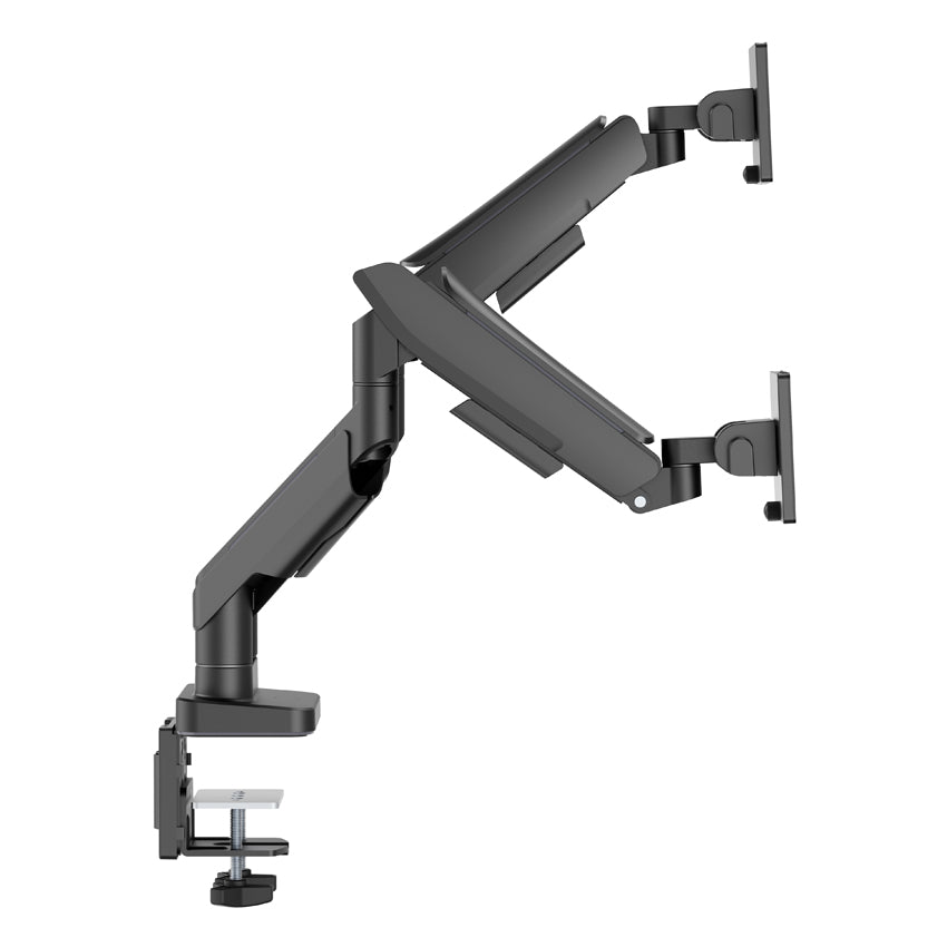 LC-Power LC-EQ-A34B-D FLEXX | Dual Monitor Arm | 2× up to 34″ | 2× up to 20 kg | Independent Positioning | Black