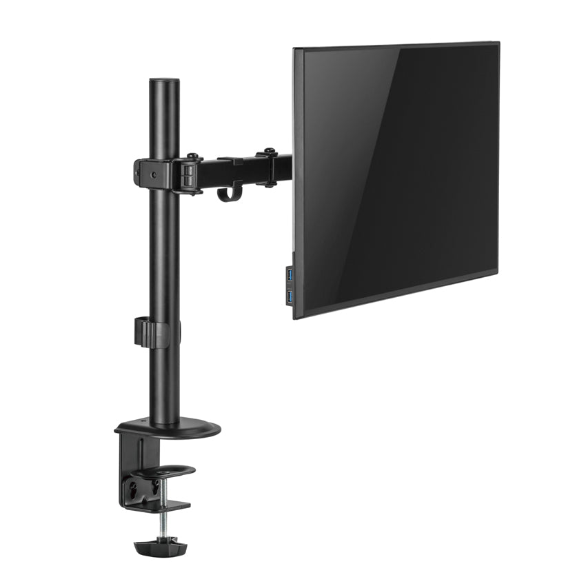 LC-Power LC-EQE-A32B | Monitorarm | Für Monitore bis 32″ | Neigung ±85° | Pivot-Funktion | Schwarz