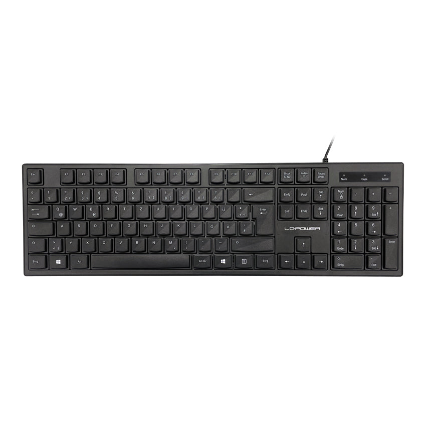 LC-Power LC-KEY-903DE | Kabelgebundene Tastatur | QWERTZ | 105 Tasten | USB-A | Plug'n'Play
