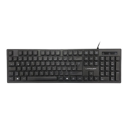 LC-Power LC-KEY-903DE | Kabelgebundene Tastatur | QWERTZ | 105 Tasten | USB-A | Plug'n'Play