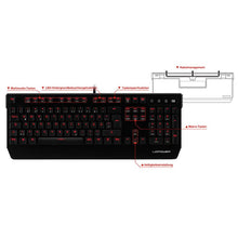 LC-Power LC-KEY-MECH-1 | Mechanical Gaming Keyboard | CHERRY MX RED | Aluminium Cover | Anti-Ghosting | N-Key Rollover