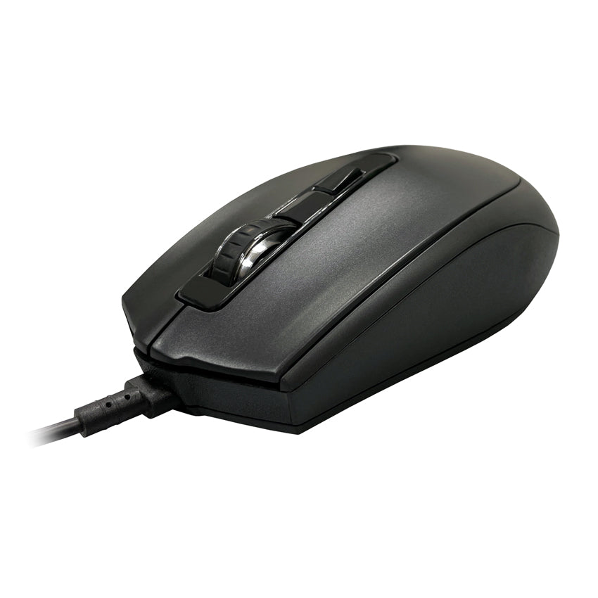 LC-Power LC-M721B | Optische USB-Maus | Bis zu 2400 dpi/cpi | 4 Tasten | Plug'n'Play