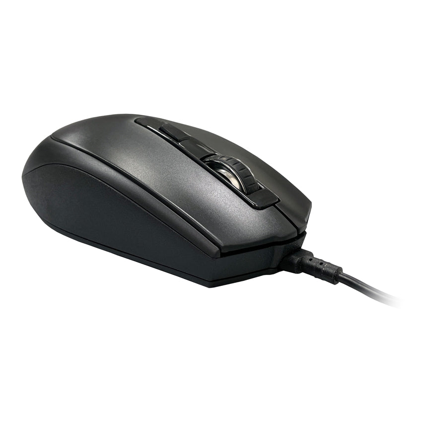 LC-Power LC-M721B | Optische USB-Maus | Bis zu 2400 dpi/cpi | 4 Tasten | Plug'n'Play