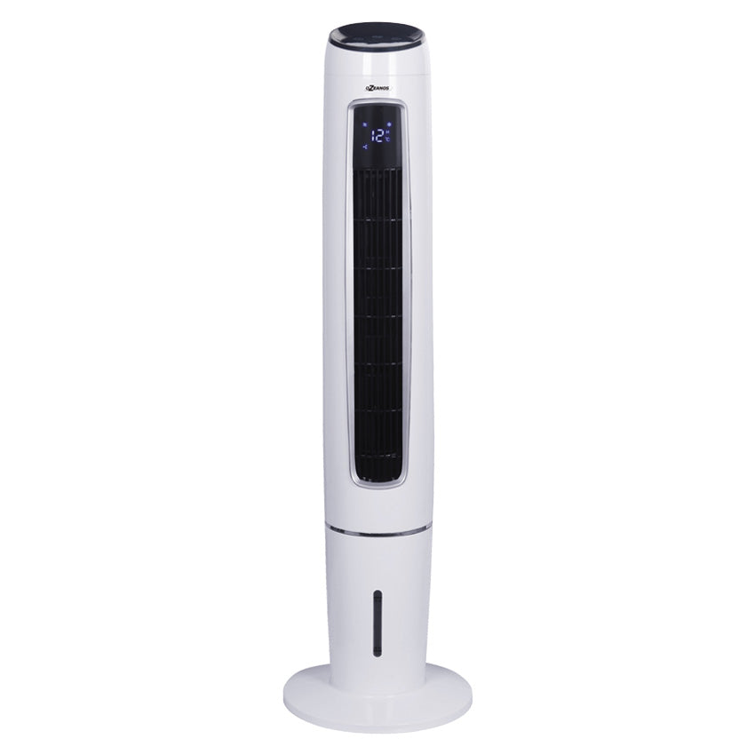 OZEANOS OT-EC-65 | Mobiler Verdunstungskühler | 65 W | 3,5 l Wassertank | 3 Windarten | Timer | Ionisator | Fernbedienung | B-Ware