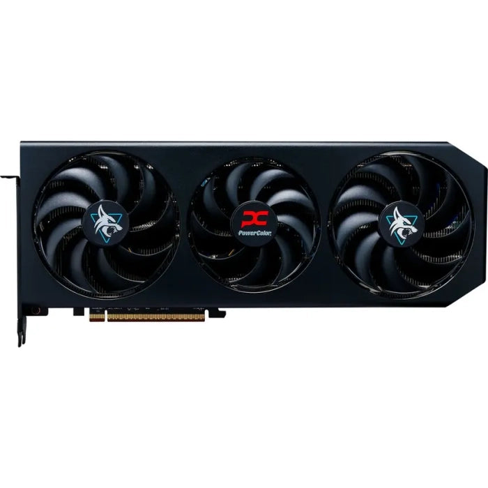 PowerColor Radeon RX 9070 XT Hellhound OC | 16GB GDDR6 | AMD RDNA 4 | Triple-Fan | Dual-BIOS | PCIe 5.0 | 4K/1440p Gaming | Ice-Blue LED
