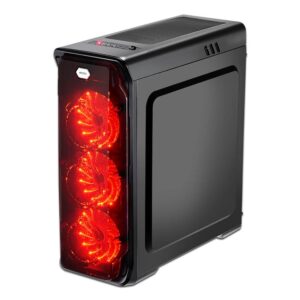 ATX Gaming Midi-Tower PC-Gehaeuse Red Typhoon