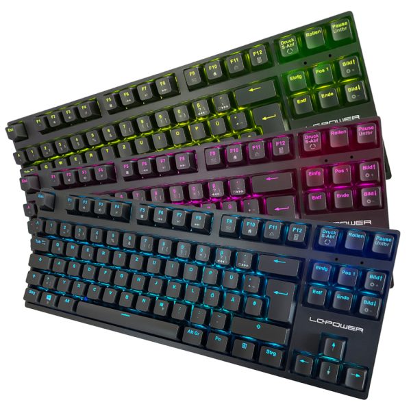 mechanische TKL Gaming Tastatur QWERTZ RGB-Beleuchtung